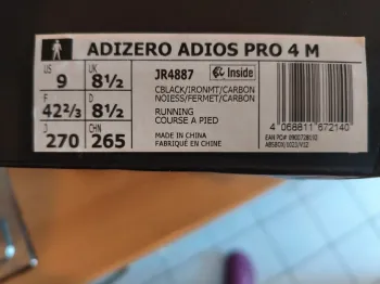 Adidas Adizero adios Pro 4 bike usato — immagine 7 di 7