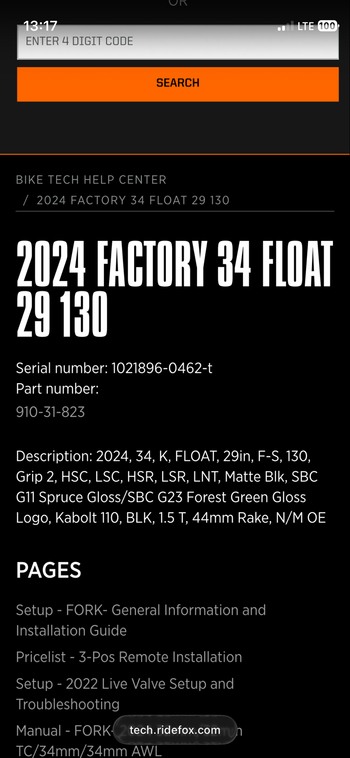 Brugt Fox 34 Factory Fork 2024 bike — billede 5 af 5