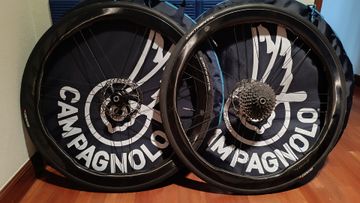 Gebrauchtes Campagnolo shamal carbondual profile Shimano cl 2025 Wheels