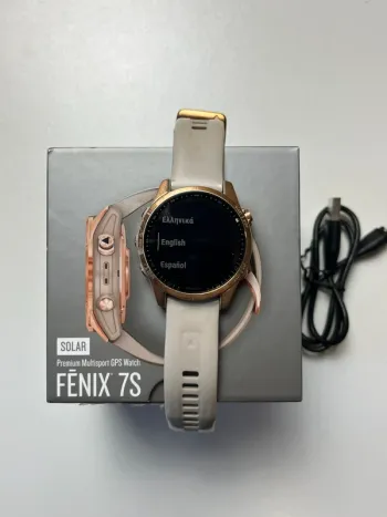 Used Garmin fenix 7s solar bike