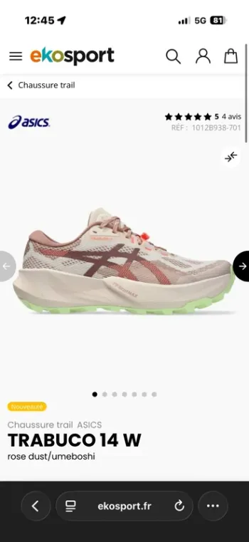 Brugt Asics Trail Running Shoes bike