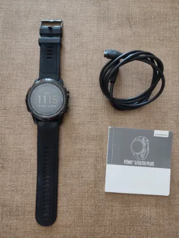 Tweedehands Garmin Fenix 5x plus Sapphire bike