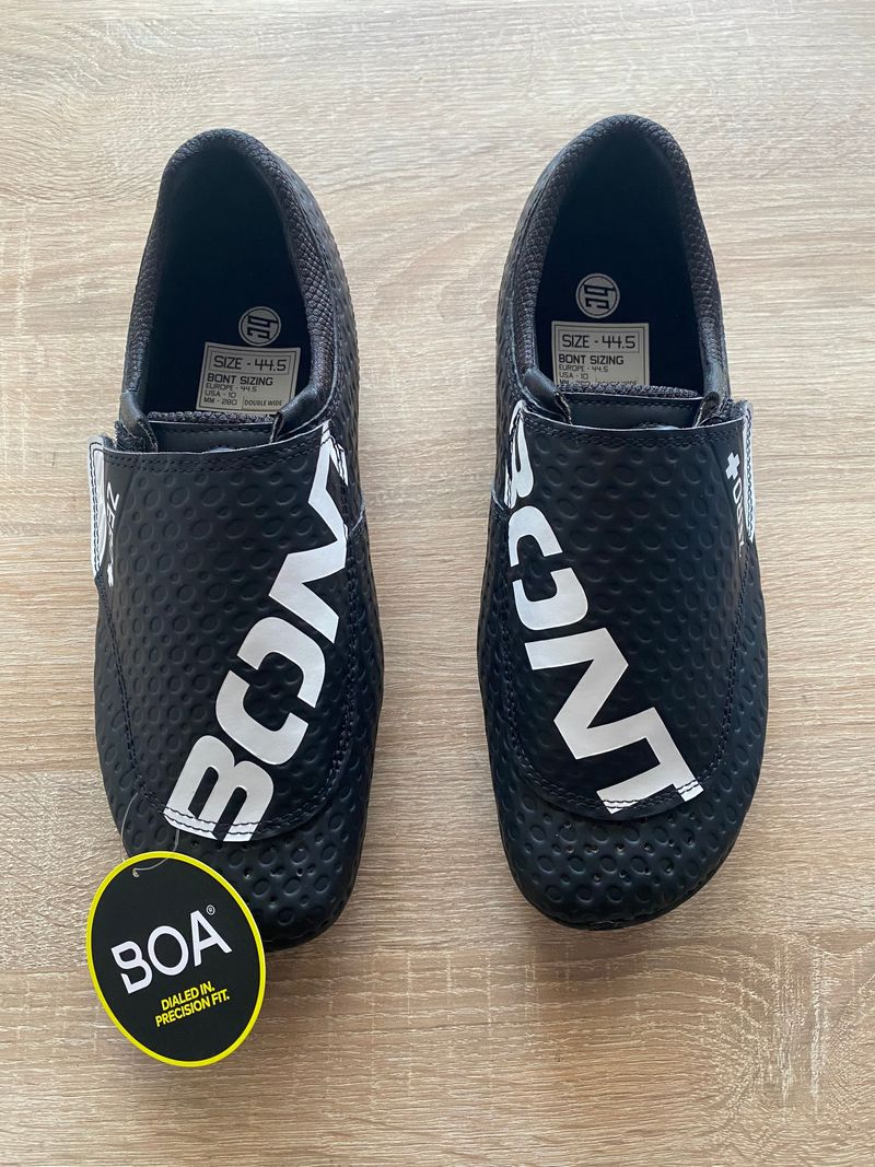 Used Bont ZERO+ BLACK/WHITE Cycling Shoes