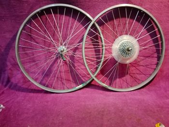 Brugt Ruote cerchi Araya RM20 mozzi Shimano XT FH-M732 mtb, mountain bike bike