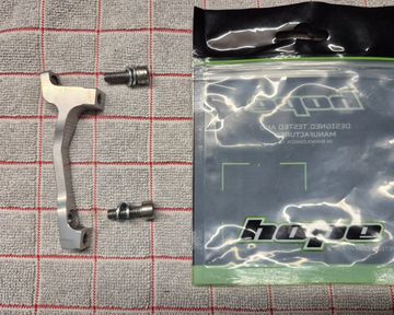 Hope Scheibenbremsadapter "H" 23mm PM auf PM in silber Brakes usato
