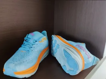 Gebrauchtes Hoka blue shoes size 39 bike