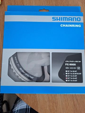 Used Shimano Dura-Ace FC-9000 Chainring 54T Drivetrain & Pedals