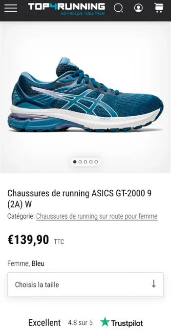 Brugt Asics GT-2000 9 bike — billede 7 af 7