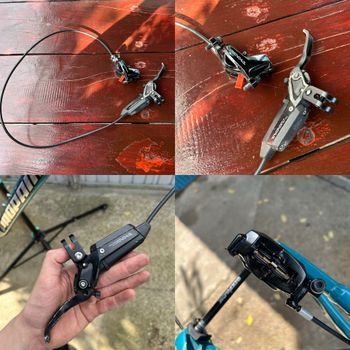 Used Sram Code Silver Stealth (Code Ultimate) + 200mm HS2 rotors 2025 bike