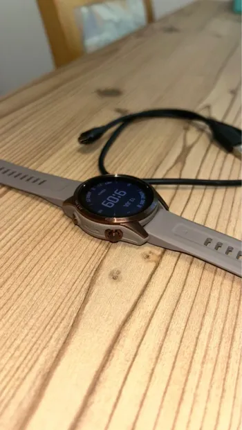 Used Garmin Fenix 7s Sapphire Solar bike — image 5 of 5