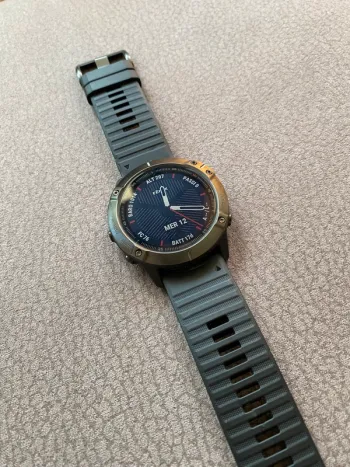 Tweedehands Garmin Fenix 6x Sapphire bike