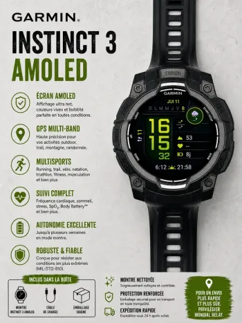 Garmin Instinct 3 AMOLED bike de segunda mano