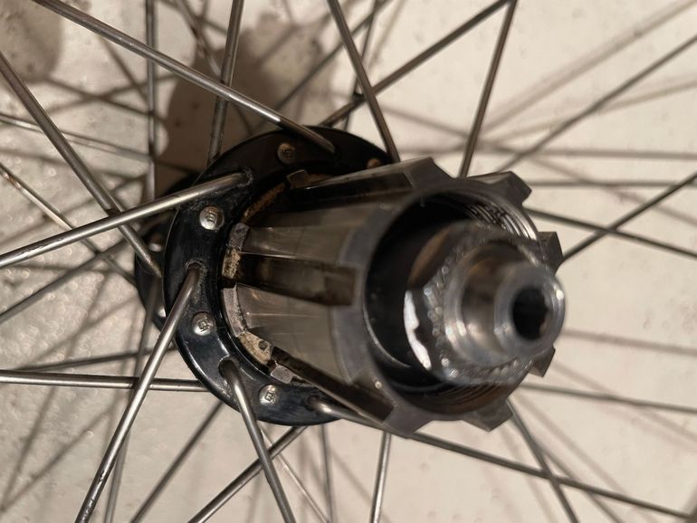 Brugt Campagnolo Record / Mavic Open Pro bike — billede 10 af 12