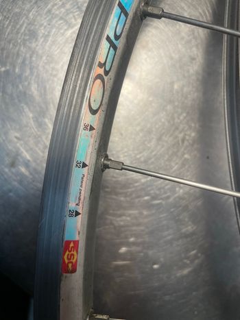 Brugt Campagnolo Record / Mavic Open Pro bike — billede 3 af 12