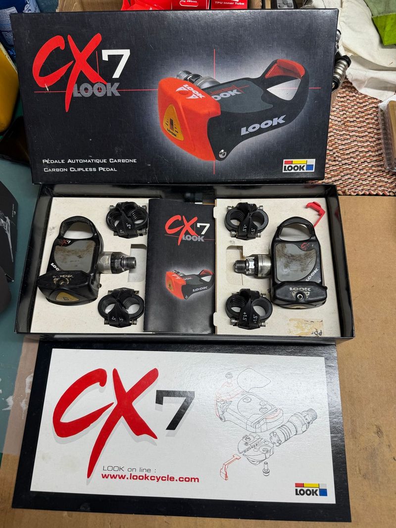 Used Look CX7 Carbon Drivetrain & Pedals