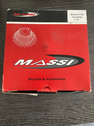 Massi Cassette Massi 9S 11-34 compatible shimano Drivetrain & Pedals de segunda mano