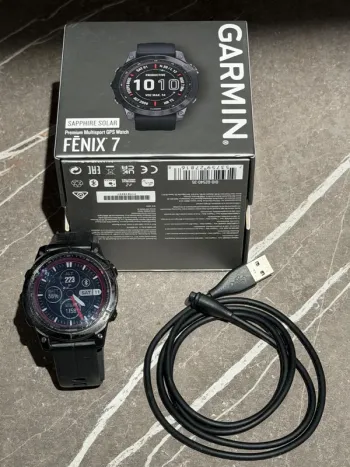 Used Garmin Fénix 7 Sapphire Solar bike