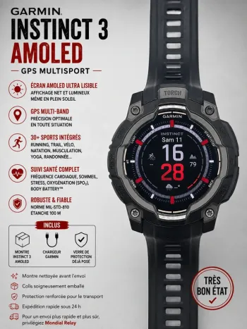 Tweedehands Garmin Instinct 3 AMOLED bike
