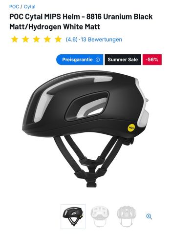 Gebrauchtes POC Cytal MIPS Helm - 8816 Uranium Black Matt/Hydrogen White Matt 2026 bike