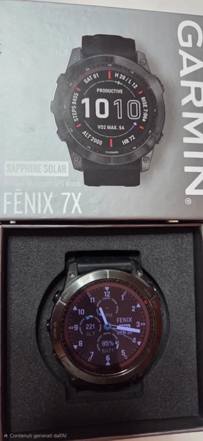 Gebrauchtes Garmin Fenix 7 X PRO Sapphire Solar bike — Bild 2 von 7