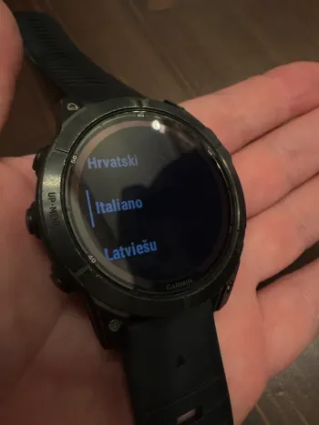 Used Garmin Fenix 7 Pro Titan Solar Saphire bike — image 3 of 4