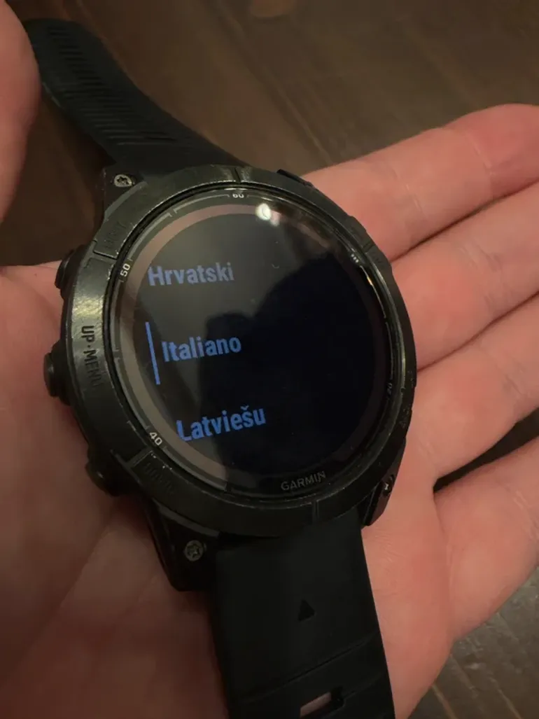 Used Garmin Fenix 7 Pro Titan Solar Saphire bike — image 3 of 4