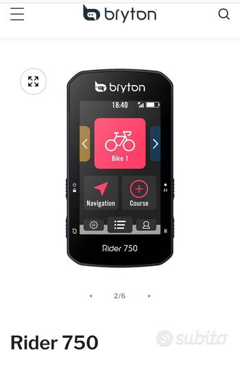 Brugt Bryton Rider 750 bike