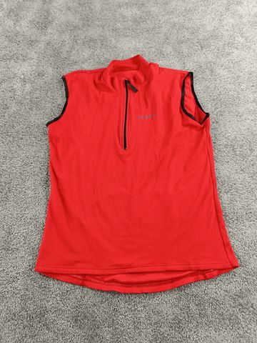 Brugt Giordana Maillot velo homme taille L - 25 4632 - sans manches - Rouge Cycling Clothing