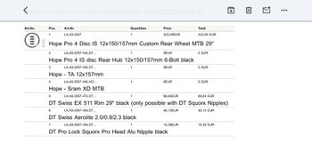Used Hope MTB Wheels bike — image 9 of 11