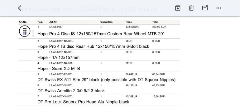 Used Hope MTB Wheels bike — image 9 of 11
