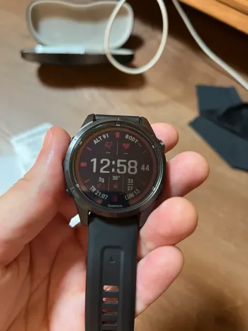 Gebrauchtes Garmin Fenix 7s Pro Solar Sapphire bike — Bild 12 von 14
