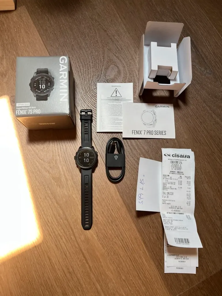 Gebrauchtes Garmin Fenix 7s Pro Solar Sapphire bike — Bild 2 von 14