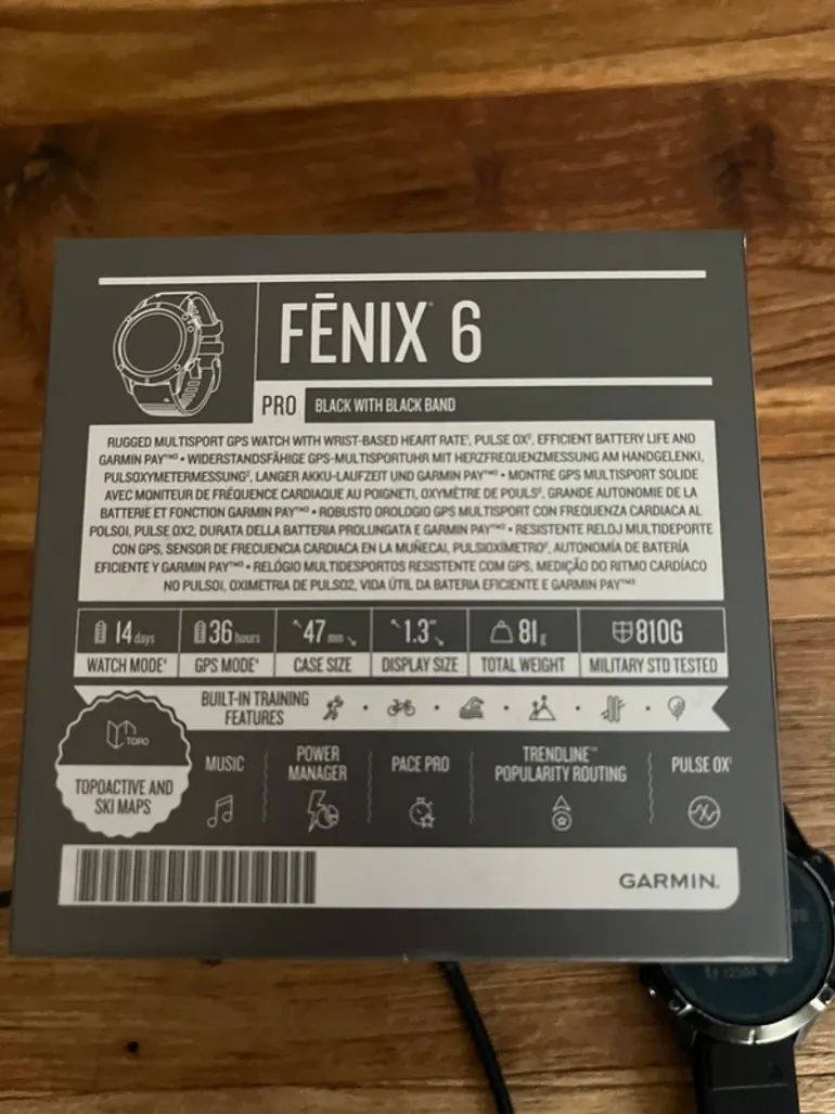 Garmin fenix 6 pro bike d'occasion — image 2 sur 2
