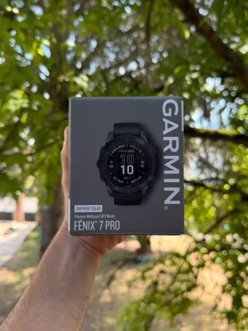 Used Garmin Fenix 7 Pro Sapphire Solar bike