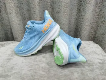 Used Hoka Shoes Light blue size 38 bike