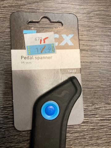 Brugt Tacx Clés à pédales 15mm TACX bike — billede 4 af 5
