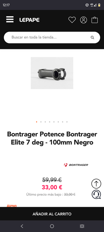 Used Bontrager Elite 2022 Cockpit