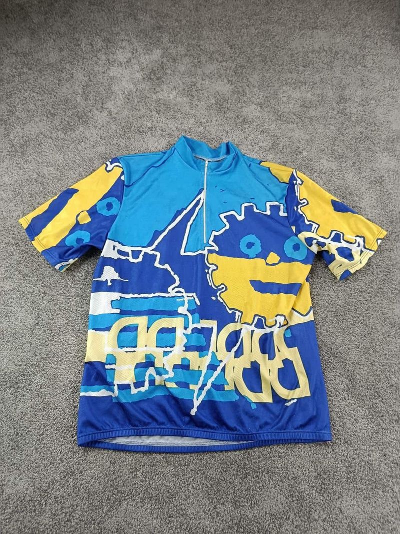 Used Decathlon maillot velo homme taille xxl -37 7866 cyclisme route respirant retro vintage Cycling Clothing