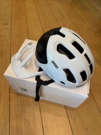 Used POC Axion Race MIPS Helmet White/Black 2025 bike