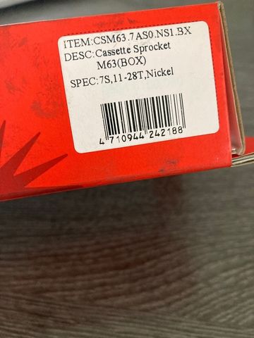 Brugt Sunrace Cassette Sunrace 7v 11-28 bike — billede 3 af 4