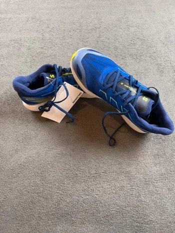 Salomon Running Shoes blue and neon yellow bike d'occasion