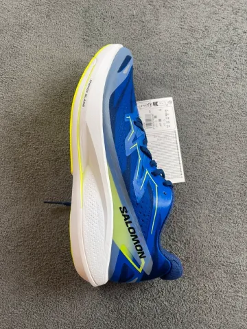 Brugt Salomon Running Shoes blue and neon yellow bike — billede 5 af 8
