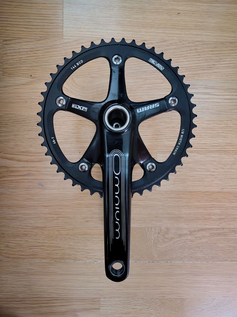 Used Sram Omnium Drivetrain & Pedals