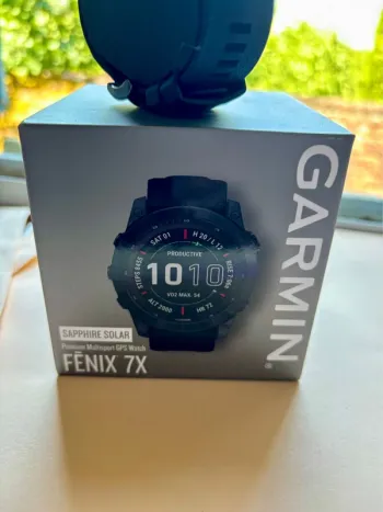 Brugt Garmin Fenix 7X Sapphire Solar bike