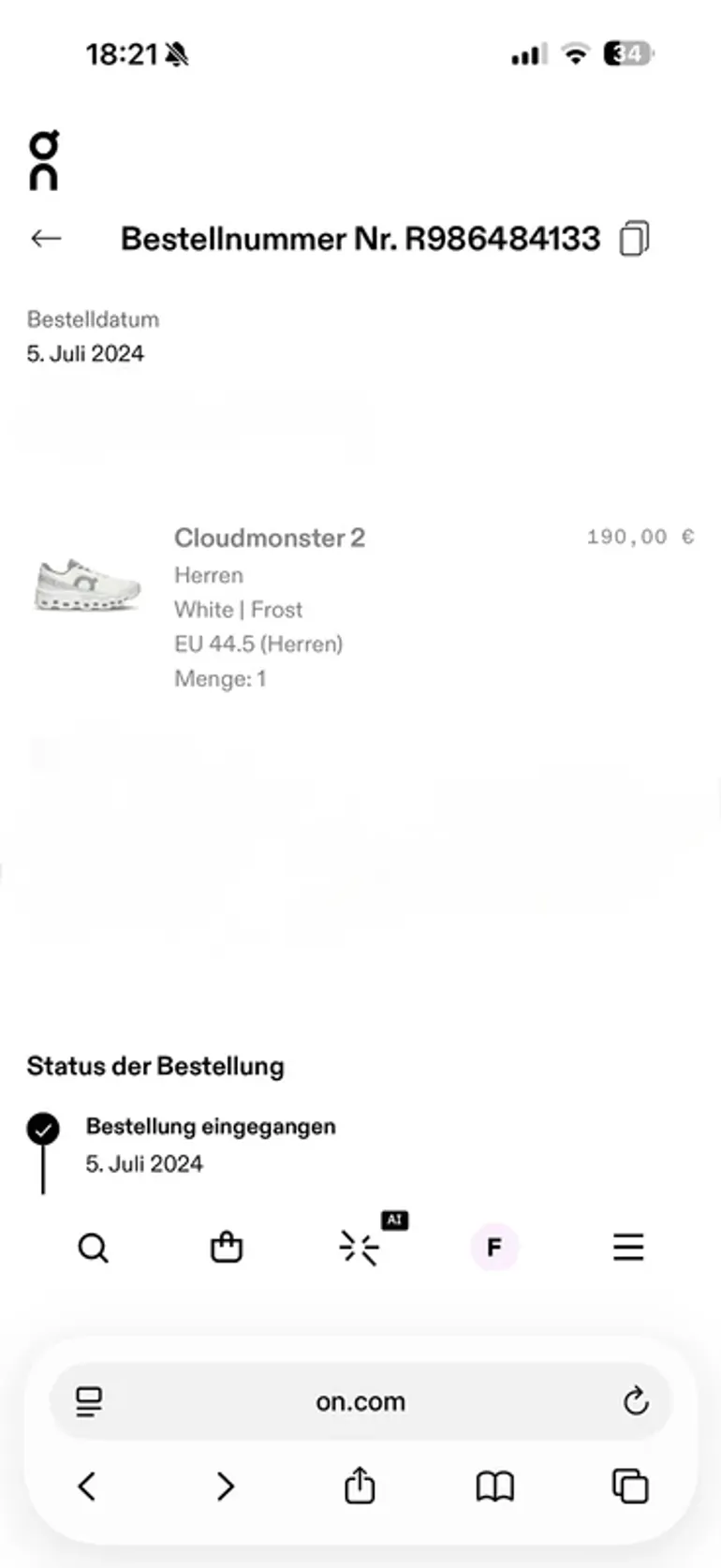 Used Ideal Cloudmonster 2 bike — image 7 of 7