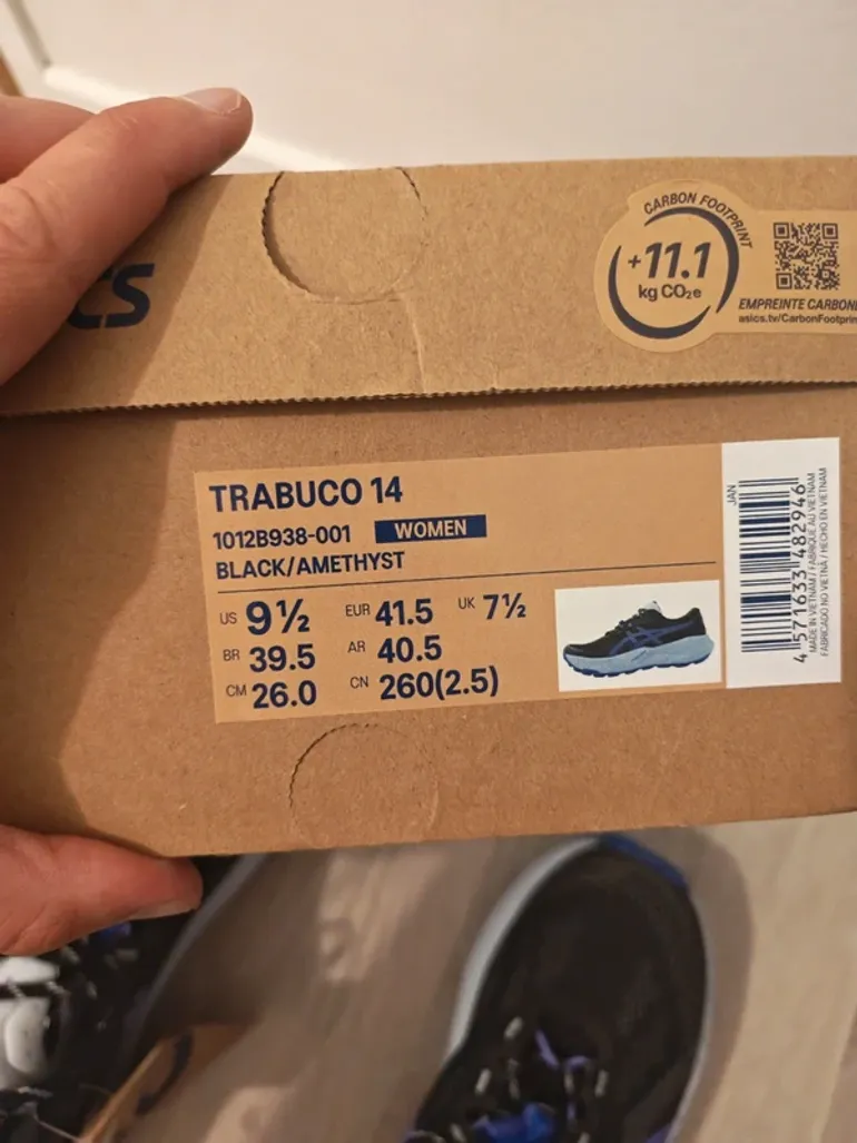 Brugt Asics Trail running shoes size 41.5 bike — billede 2 af 4