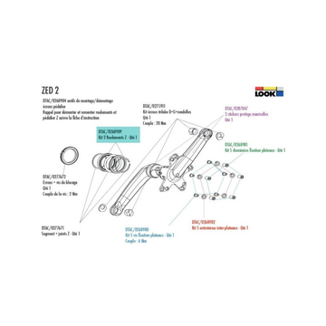 Used Look ZED 2 / 3 Bottom Bracket Bearings bike — image 5 of 6
