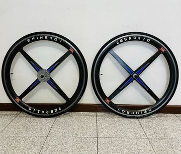 Used SPINERGY Coppia Ruote Carbonio Vintage Ambrosio Rev-X – Pari al Nuovo 1990 Wheels