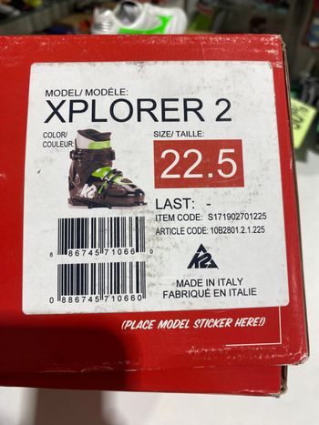 Brugt K2 Xplorer 2 Ski Boots bike — billede 2 af 4