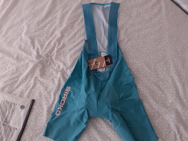 Used Siroko Cycling BibShorts BX-W Neon Riders Blue Woman New Cycling Clothing
